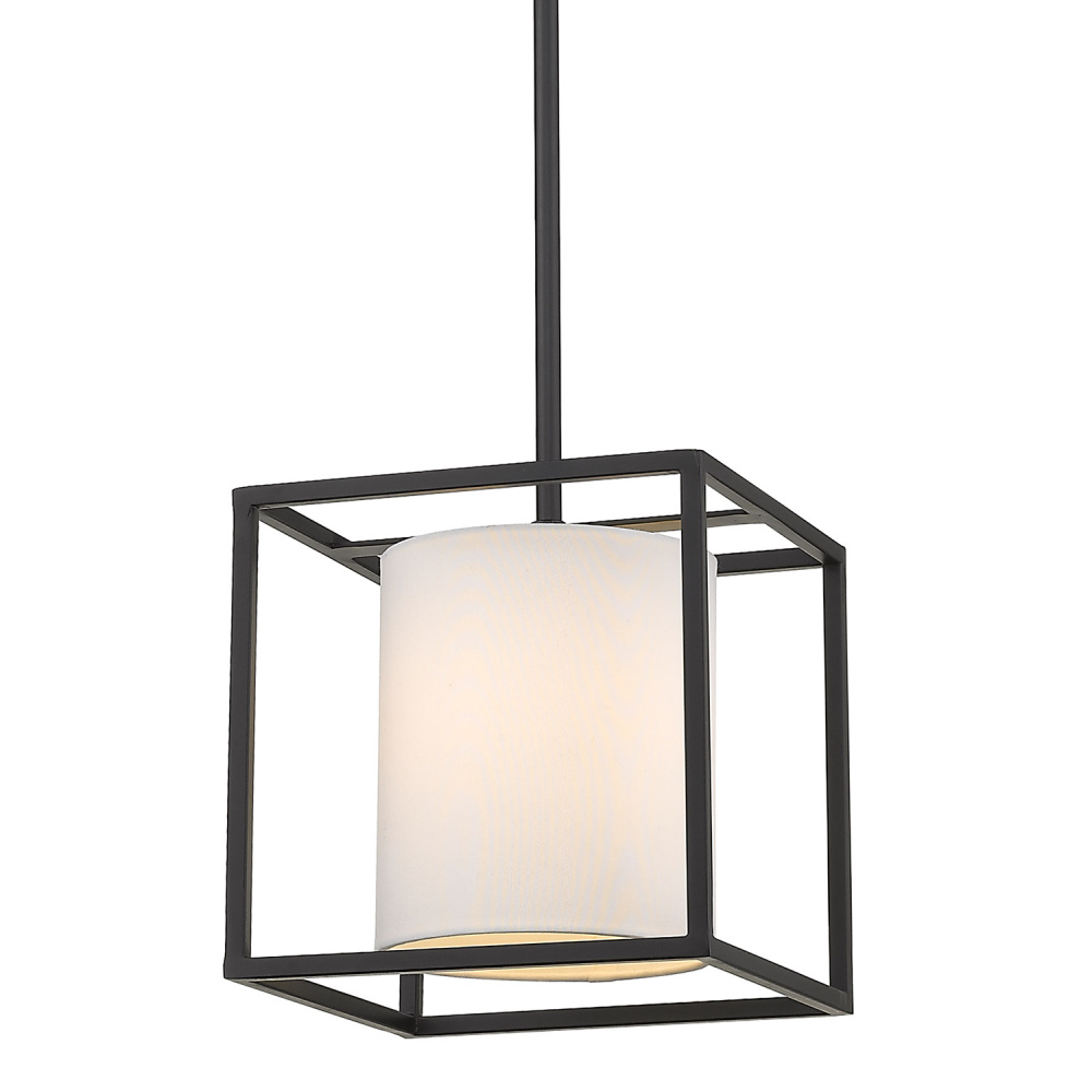 Golden Lighting Manhattan 1-light Pendant in Matte Black
